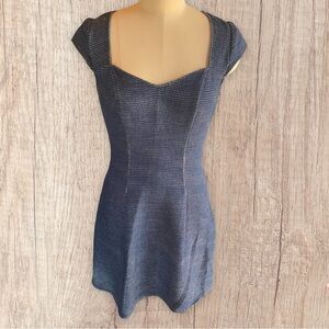 Guess Denim Blue Cap Sleeve Dress
